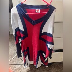 Kitson UK Flag Knit Sweater